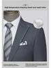 Высококачественный мужской деловой пиджак из серой шерсти