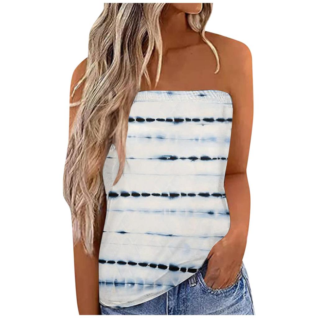 Женский летний сексуальный топ без рукавов с открытыми плечами, пляжный жилет без бретелек, рубашка-бандо, сексуальные топы с открытой спиной