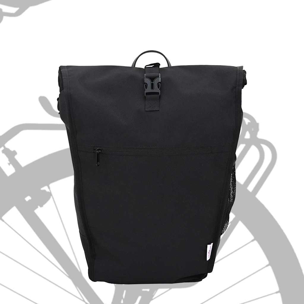 Bicycle Rear Rack Bag Black 34 x 16 x 59 cm Polyester