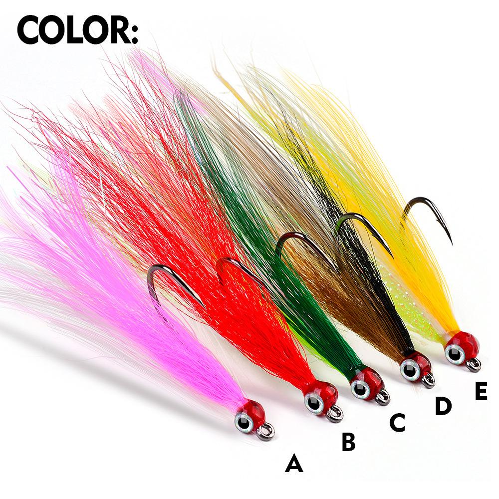 Биомиметический крючок для приманки, якорный крючок, крючок с перьями, привязка для волос, одинарный крючок, колючий рыболовный крючок, рыболовные снасти, аксессуары для рыбалки на открытом воздухе