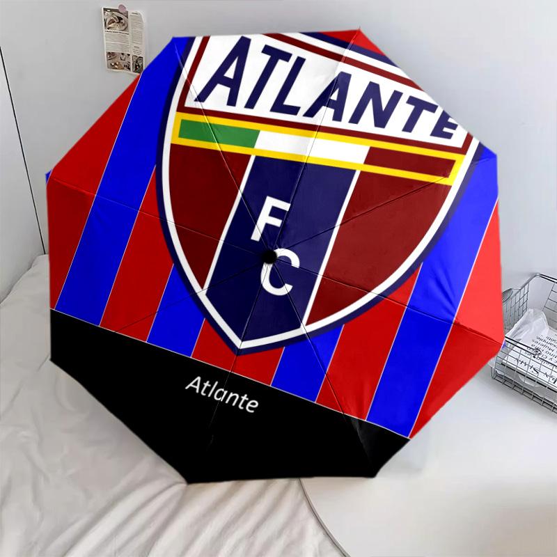 Зонт-автомат с узором Atlante FC, портативный и складной дизайн, 8 спиц, рождественский или день рождения подарок.
