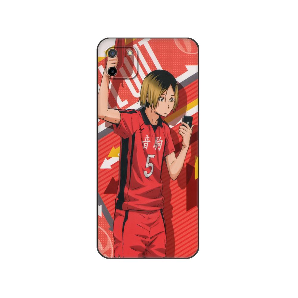 Черный чехол из ТПУ для OPPO Realme C11, чехол для Realme C 11 RealmeC11, задняя крышка RMX2185, бампер Kenma Haikyuu Nekoma