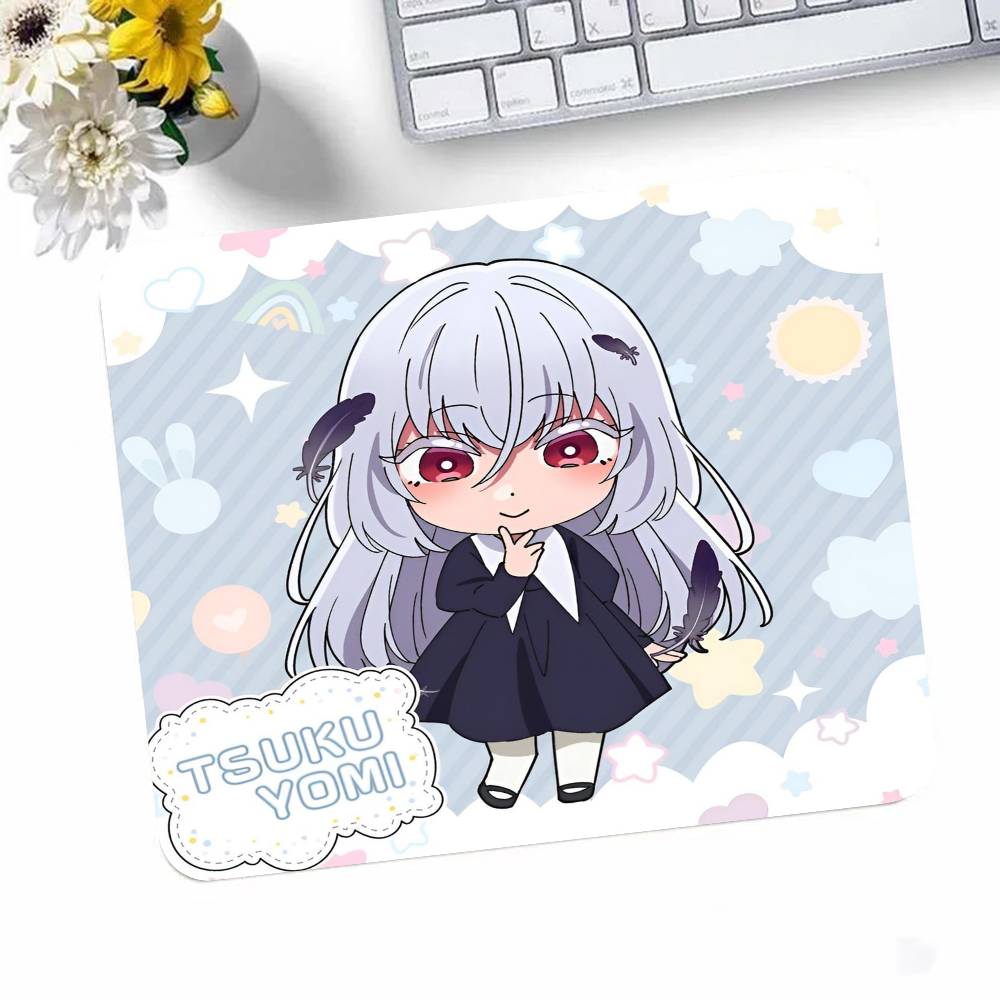 Игровой коврик для мыши Oshi No Ko Ai Hoshino, маленький, с заблокированным краем, для геймеров, коврик для компьютерного стола, прямоугольный, противоскользящий, резиновый