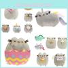 Cute Short Plush Cat Stuffed Toy In Ice Cream, Cookie, Donut, Sushi Or Potato Chip Style
