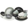 CreaTable Industrial Gold Dinnerware Set, 16 Pieces (14634)