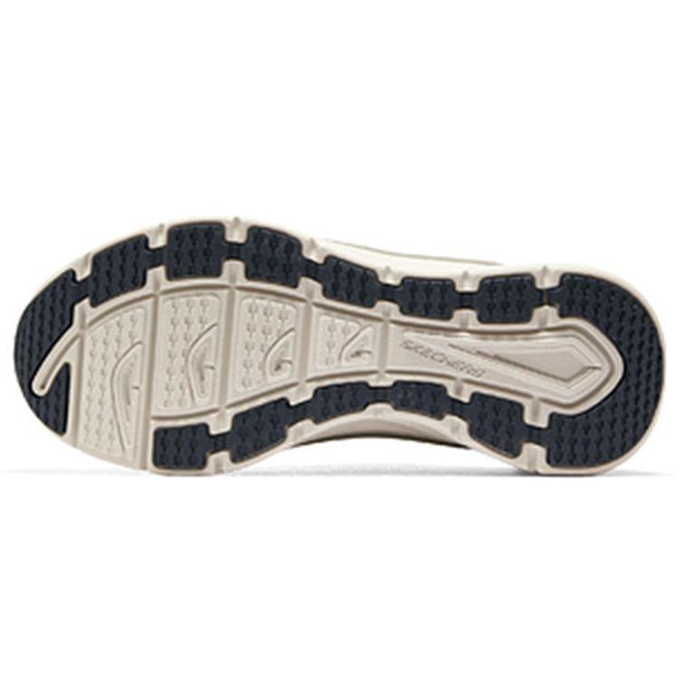 Skechers Dlux Walker Износостойкая спортивная ткань Кожа Низкие Повседневные Беговые Кроссовки Мужские Кроссовки Серый Синий 232363-TPNV