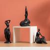 Европейская абстрактная белая женщина скульптура керамические украшения современное боди-арт офис гостиная поделки украшения домашние аксессуары