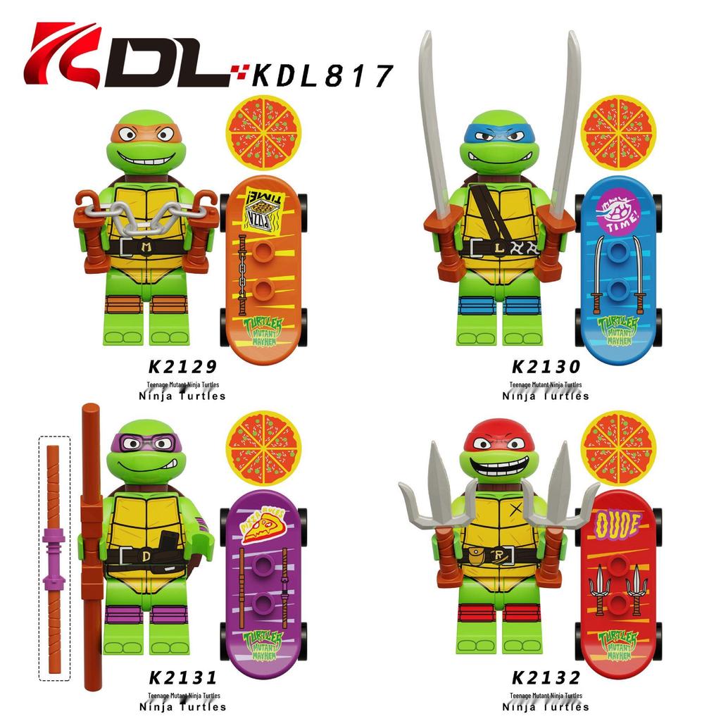 KDL831 KDL817 Teenage Mutant Ninja Turtles Minifigure Building Block Toy Set