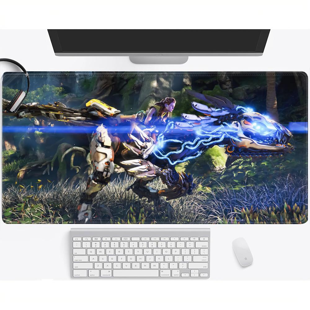 HYBXAXC Large Mouse Pad HHorizon ZZero Dawn FForbidden West Mousepad For Gamer Desktop Decoration Office Mouse Deskmat Rug