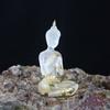 Transparent Resin Buddha Figurines Imitation Mini Buddhism Ornament Sitting Buddha Statue  Desktop