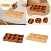 Wooden Divided Storage Box Sturdy Versatile Showcase Display Holder Practical 8 Grid for Mini Flowerpots Collectibles Jewelry