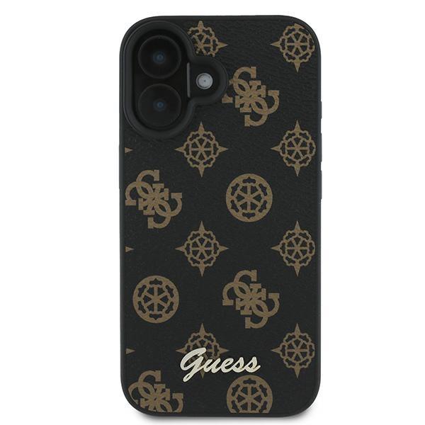 Guess Guhmp16Mpgpysk Iphone 16 Plus 6.7 Czarny/Black Hardcase Pu Peony Script Magsafe