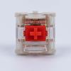 GATERON Jupiter Red Keyboard Switches, Linear 45gf RGB LED 5-Pin Factory Lubricated Key Switches for MX Mechanical Keyboards (Red, 110-Pack)