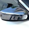 Car Back Rear View Eyebrow Side Door Mirror Cover Stick Trim Frame Hood 2PCs For Nissan Kicks 2017 2018