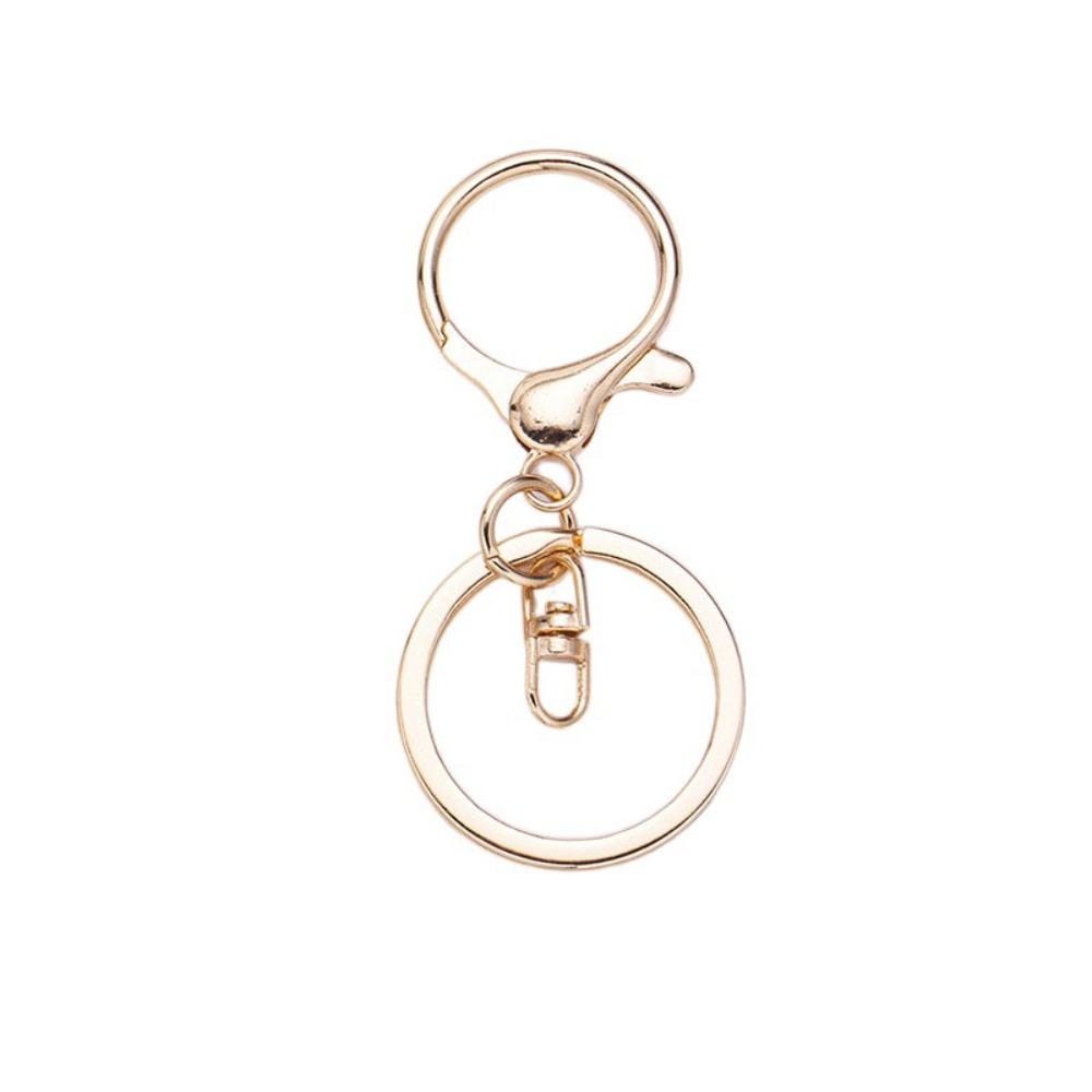 20Pcs Buckle Metal Key Chain Pendant Keychains Jewelry DIY Snap Hook Clips Key Ring  Jewelry Making