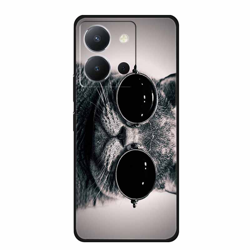 Чехол для Vivo Y36 4G Животные ТПУ Мягкий чехол Силиконовые чехлы для телефона Для VivoY36 4G Русская версия Ударопрочный Защитный Волк Чехол
