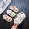 Модная детская обувь, летние новые детские сандалии на мягкой подошве, удобная обувь для первых шагов для малышей, детская пляжная обувь с защитой от скольжения, простые сандалии для девочек