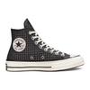 Converse Chuck 70 High Houndstooth Shine - Black Women Sneakers Pure-Silver Egret A04277C