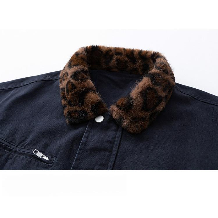 Универсальное пальто Минималистичная хлопковая куртка высокого класса Мужская куртка 2026 года Выстиранная Под старину Лацкан Мужская Весенне-осенняя одежда Дышащая Рабочая Повседневная куртка