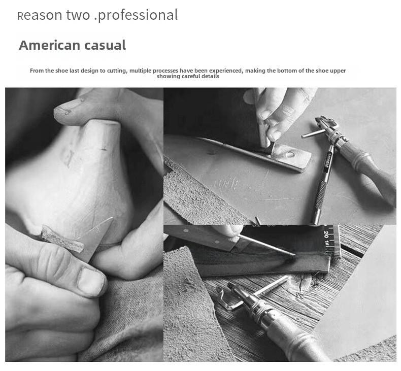 2025 British Men's Plus Velvet Leather Martin Boots Mid-Cut - Теплые, модные повседневные хлопковые ботинки