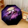 Courage the Cowardly Dog Windproof Auto 8 Rib Folding Umbrella Portable Outdoor Parasol
