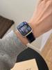 Цветной шерстяной ремешок из кожи в клетку для Apple Watch Series 10/9/8/7/SE