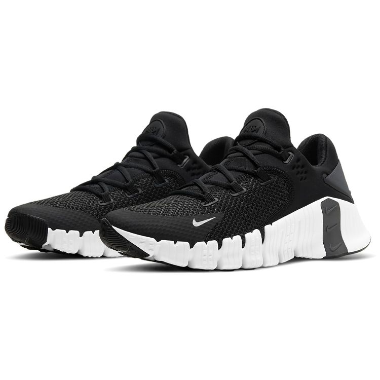Nike Free Metcon 4 Черно-белые кроссовки унисекс CT3886-010