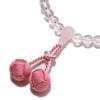 Nenjudo Made in Japan Women's Prayer Beads, Made with Genuine Crystal and Rose Quartz, Silk Tassel, and Prayer Bead Bag, Suitable for All Sects