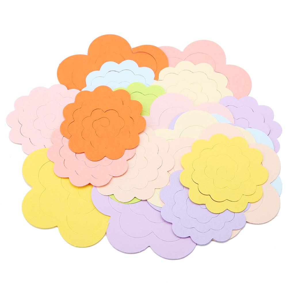 Colorful Flower Design Quilling Kit for Crafts Rosette Flowers Decoration Room Party Wedding Gift, Random Colors