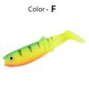 Cross-border Bestseller Multi-jointed T-tail Stainless Steel Spanish-style Magic Soft Lures Artificial Baits Black-pit Lures