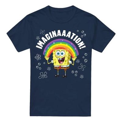 Мужская футболка с изображением персонажа SpongeBob SquarePants
