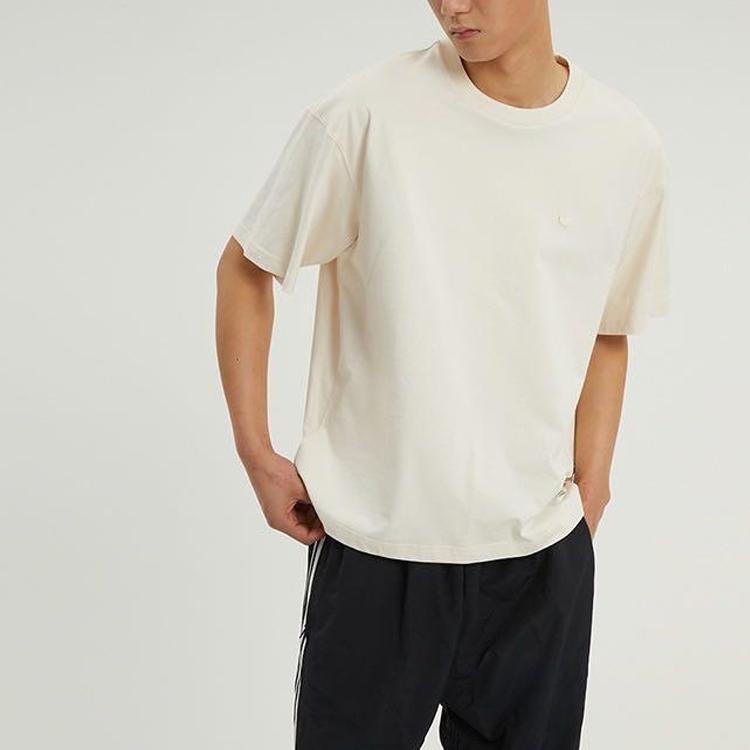 Adidas Мужская футболка с коротким рукавом Originals Trefoil Zipper Off-White HH9441