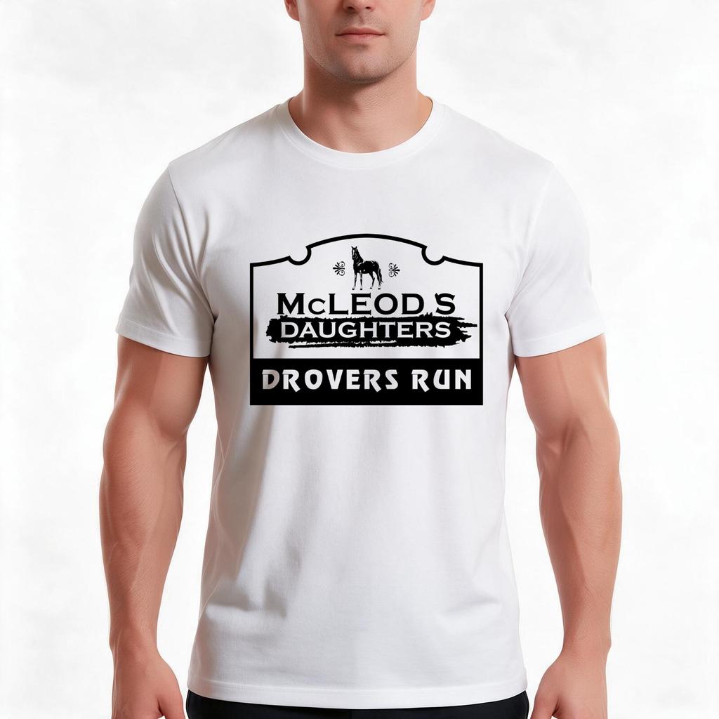 Mcleods Daughters Drovers Run Tshirt Summer Casual Cotton Tee Oversized Streetwear Tops Vintage Graphic Print 100 Cotton