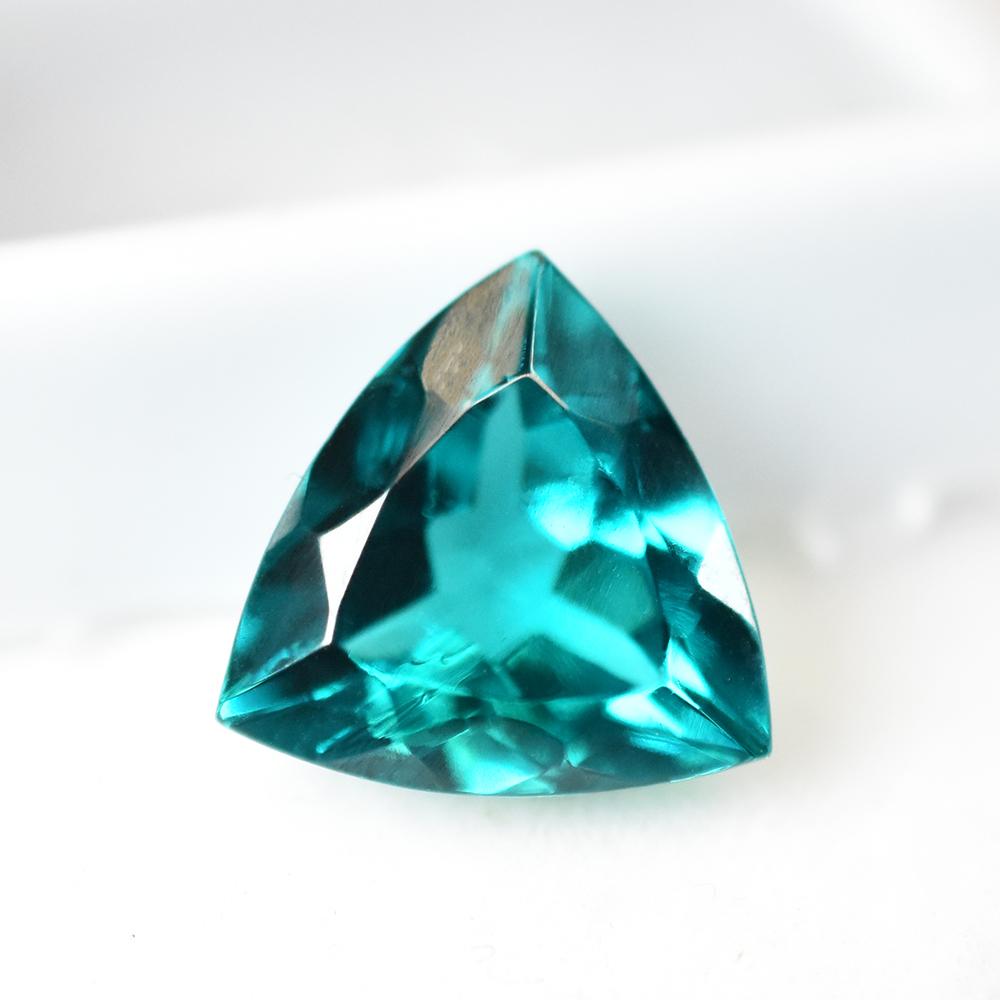 Bluish Green Sapphire Natural Trillion 11x11 mm Certified Rare Loose Gemstone