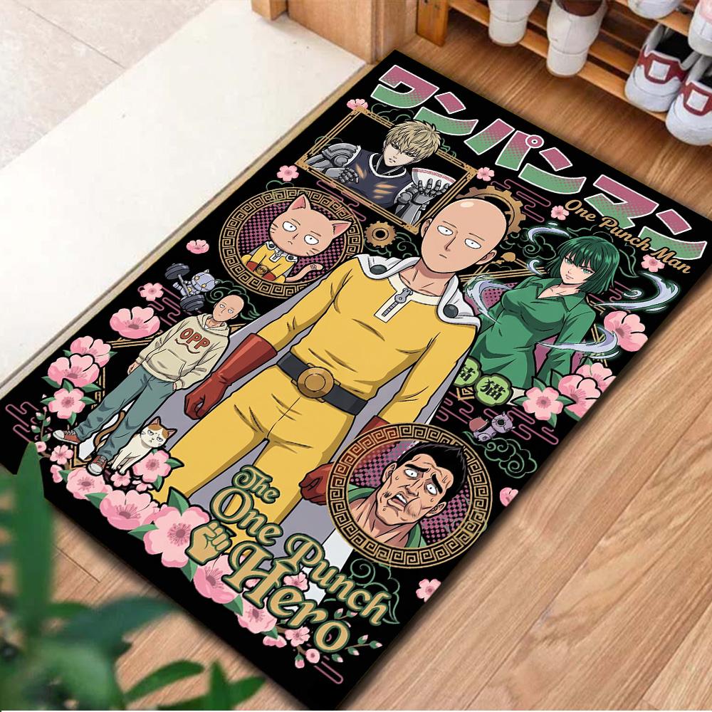 One Punch Man Carpet Floor Mat Large Area Gamer Bedroom Washable Non Slip Home Room Decor YUN6512