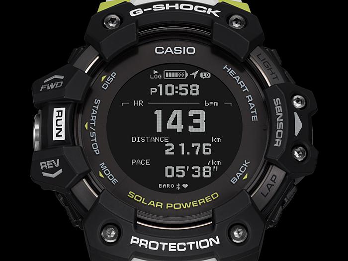 Casio Мужские часы G-SHOCK из нержавеющей стали, водонепроницаемость 200 м, цифровые, ударопрочные, кварцевые, GBD-H1000-1A7