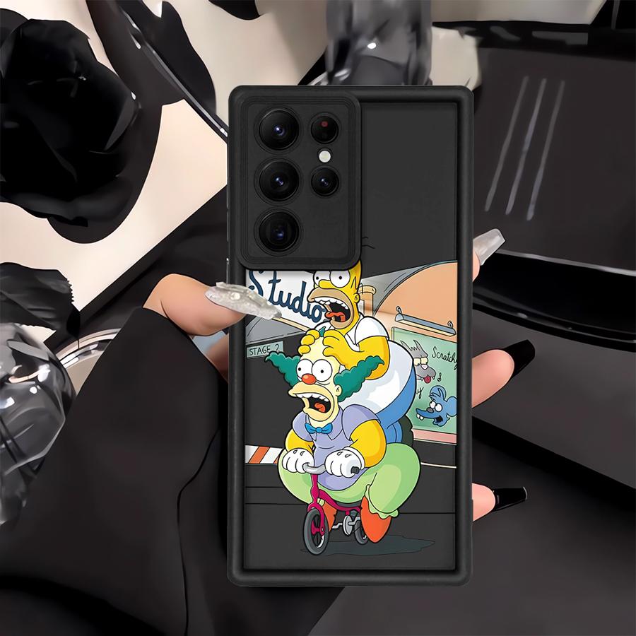 Чехол The Simpsons Homer Bart для Samsung Galaxy S25 S24 ultra S20 FE Note 20 Ultra S22 Plus S21 S25 S23 Чехол для телефона