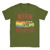 Мужские футболки Nyan-Cats Apocalypse Game Смешные интернет-мемы Чистый хлопок Мерч Новинка Короткий рукав Круглый вырез Футболка Футболка