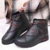 Женские зимние повседневные ботинки с бархатной подкладкой и противоскользящим покрытием - теплая обувь на плоской подошве для пожилых и женщин среднего возраста