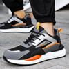 Fashion Fashion Work Sneakers Men Anti Puncture Anti-smash Safety Shoes Antiskid Protective Shoes Work Boots Steel Toe Shoes Security