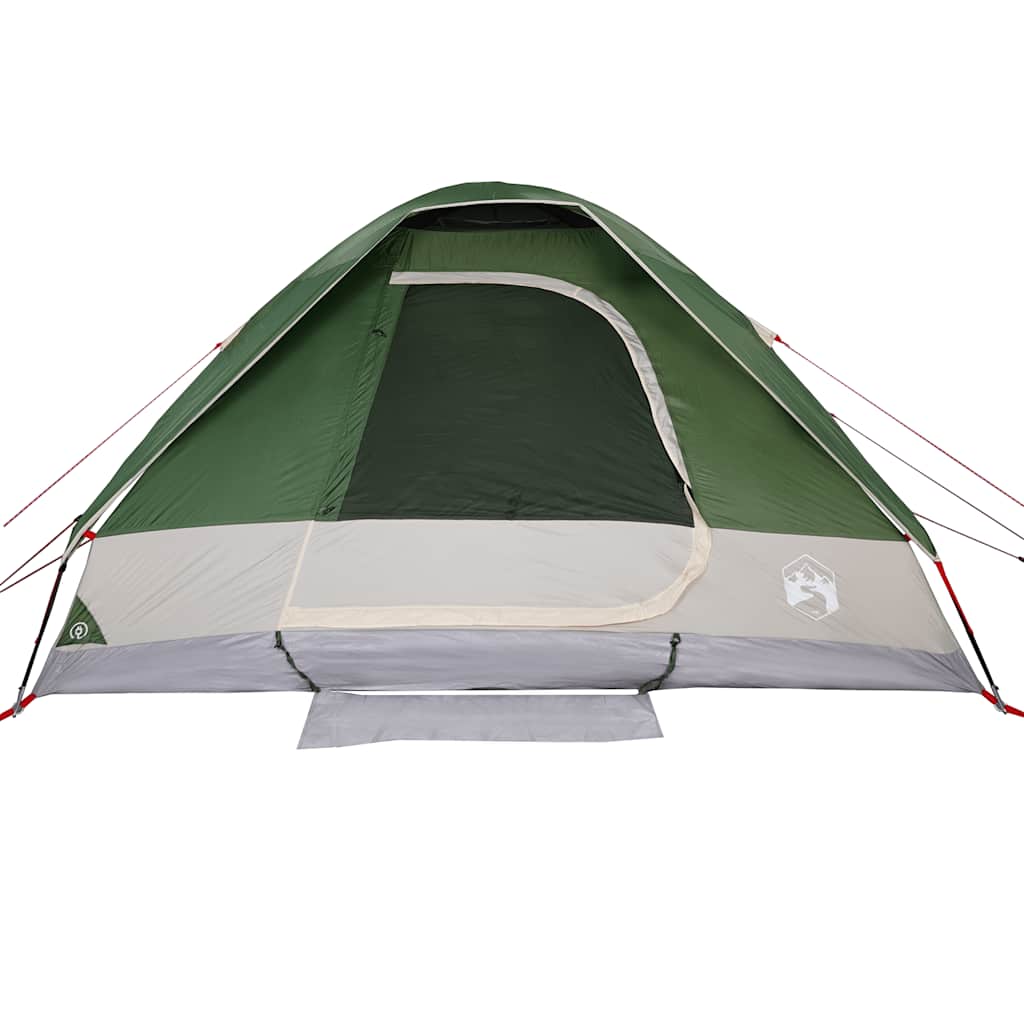 Dome Camping Tent for 4 Persons Green Waterproof