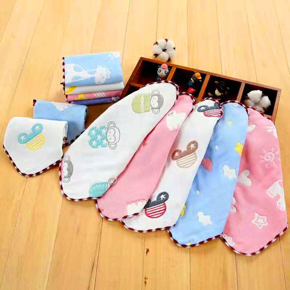 Марлевые носовые платки Wdlife с марлевыми полотенцами для лица и рук для мальчиков из ниток, 6 слоев петель, полотенца, 100%