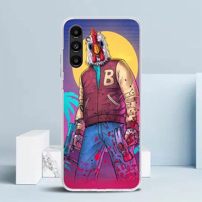Игровой чехол Hotline Miami для Samsung Galaxy A17 A37 A57 A16 A26 A36 A56 A15 A14 A55 Чехол для телефона A13 A53 A25 A35 A24 A34 A23 A33 G
