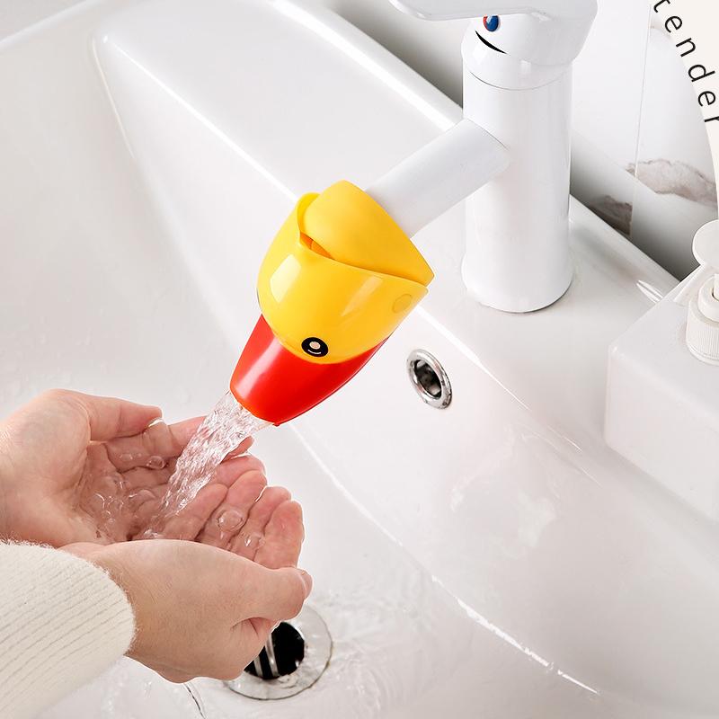 Детский удлинитель для крана для мытья рук, игрушечная утка, удлинитель для крана, мультяшный удлинитель для мытья рук, удлинитель для брызг воды