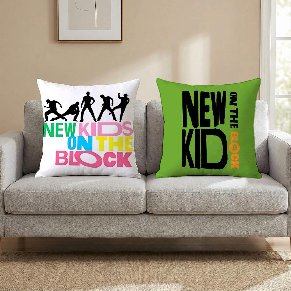 Pop New Kids On The Block Cushion Cover Cushion Cover Set 4Pcs 50X50 45X45 40X40 Pillowcase Decorative Sofa Home Decor