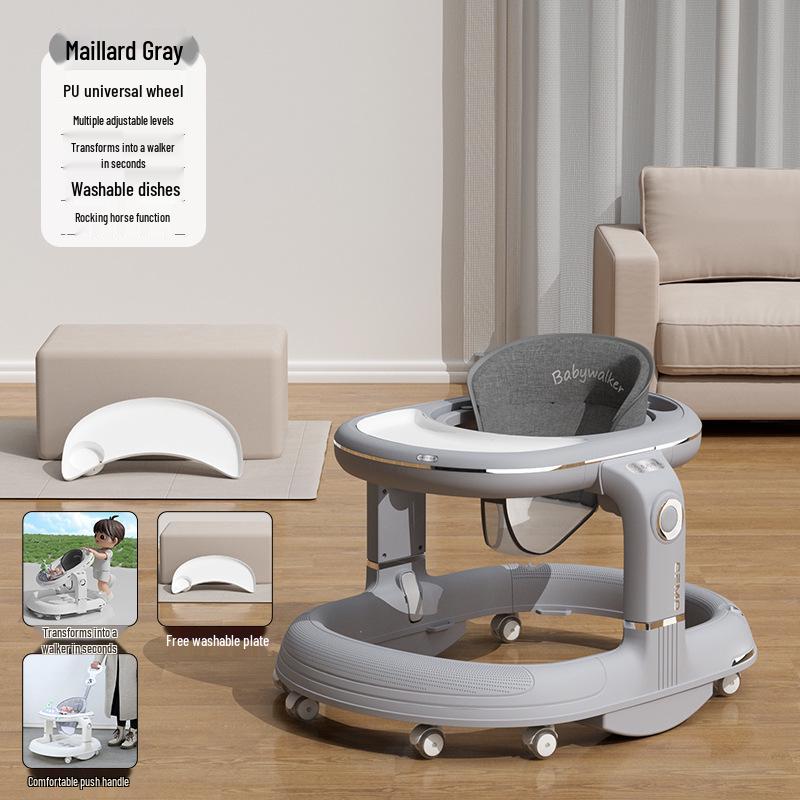 Многофункциональные детские ходунки: Защита от опрокидывания, Предотвращение О-образных ног, Обучение с помощью толкания для мальчиков и девочек