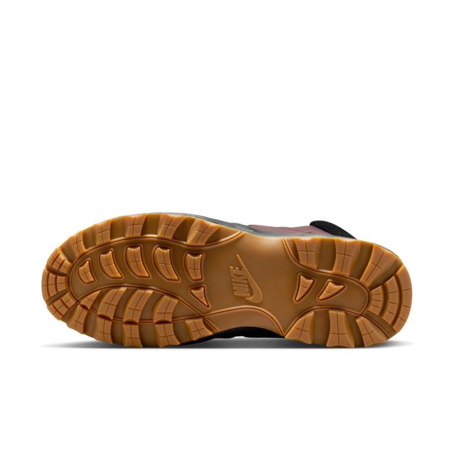 Nike Manoa Leather Бордовый Кранч Унисекс Ботинки Красно-Черные с Коричневой Подошвой HF7095-600