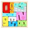 Montessori Wooden Snap Puzzle Building Blocks for Toddlers (Ages 2-3) - Early Childhood Educational Toy