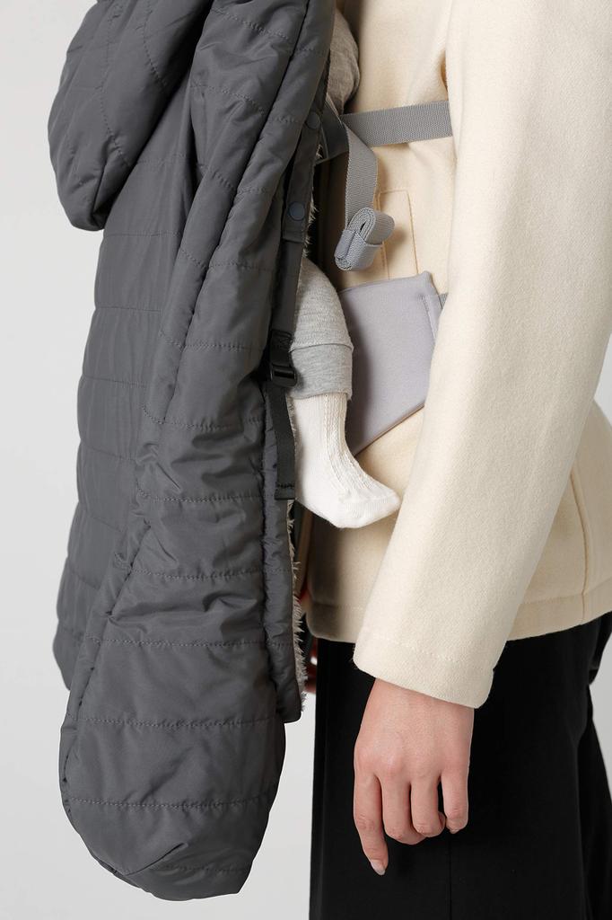 BABYHOPPER Down Baby Carrier Cold Weather Rain Down Stroller Ages Months 90% Cover, Cover, Cover, All-Weather Cover/Gray, 3-Way, Year-Round Use,