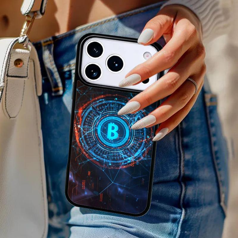 Чехол для телефона Bitcoin BTC Для iPhone 17 Air 14 15 13 12 Max Чехол Для Apple 14 15 16 16e 11 Pro Max Plus Coque